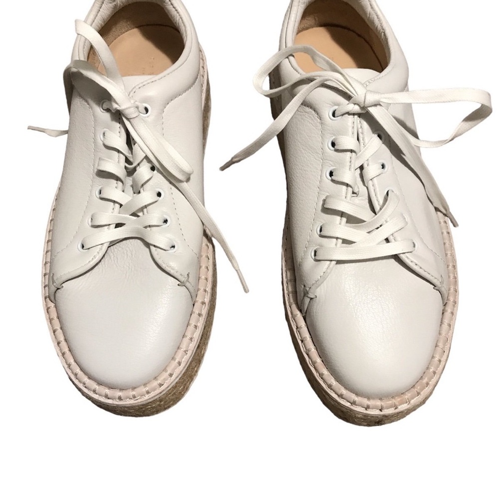 Rag and bone white leather espadrilles size 37 LIKE NEW